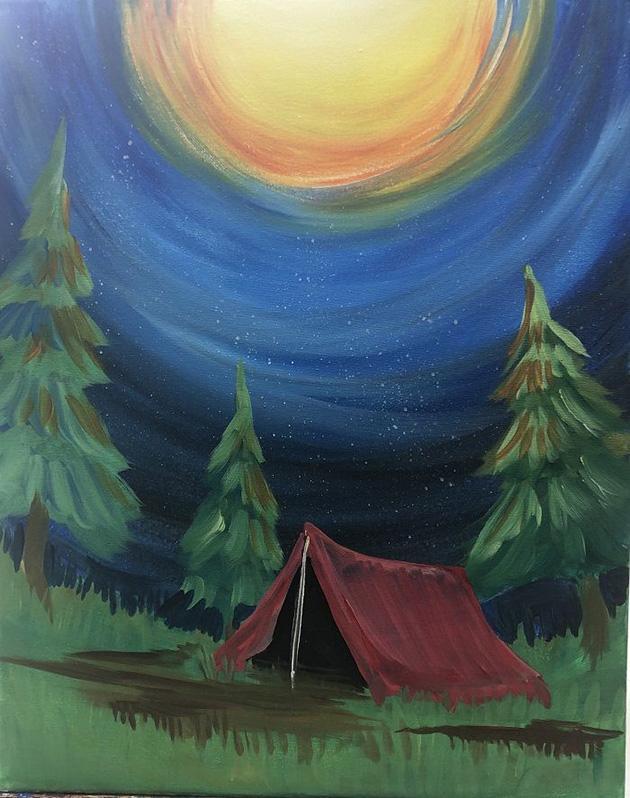 Vẽ tranh trang trí lều trại đơn giản, đẹp nhất