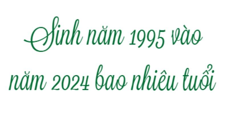 sinh năm 1995 bao nhiêu tuổi