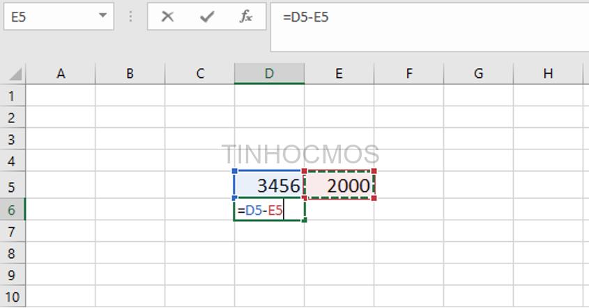 4 cách sử dụng phép trừ trong Excel dễ hiểu nhất