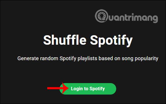 Shuffle Spotify truy cập Spotify