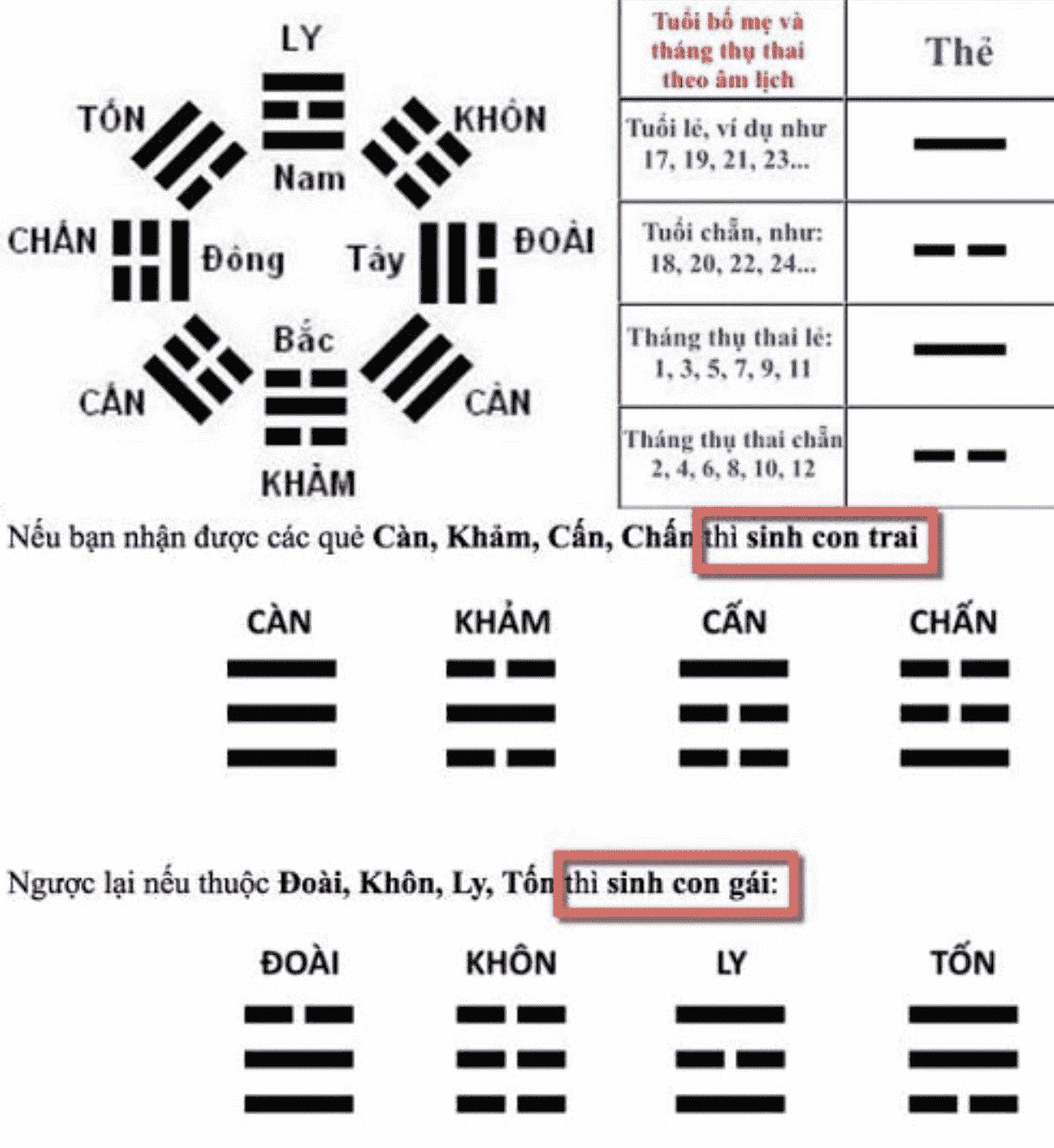 Cách tính đẻ con trai chuẩn nhất cập nhật năm 2024!