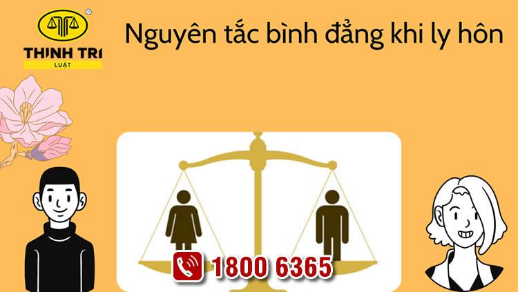 Nguyên tắc bình đẳng khi ly hôn