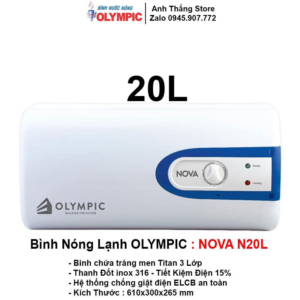 Bình Nóng Lạnh Olympic NOVA N20L