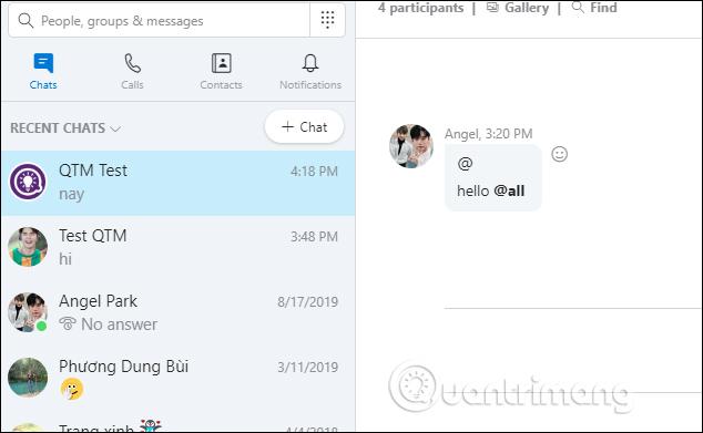 Hướng dẫn tắt thông báo, ẩn nhóm chat Skype