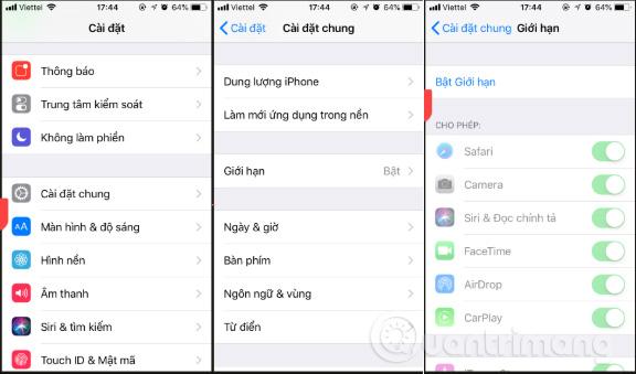 Chặn website có nội dung xấu trên Safari iPhone