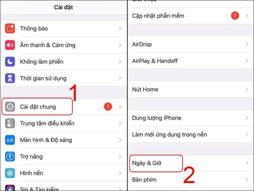 Hướng dẫn cài đặt lại ngày giờ trên Iphone cực đơn giản