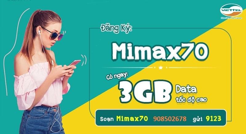 MIMAX70 Viettel – Gói cước nhiều ưu đãi nhất hiện nay