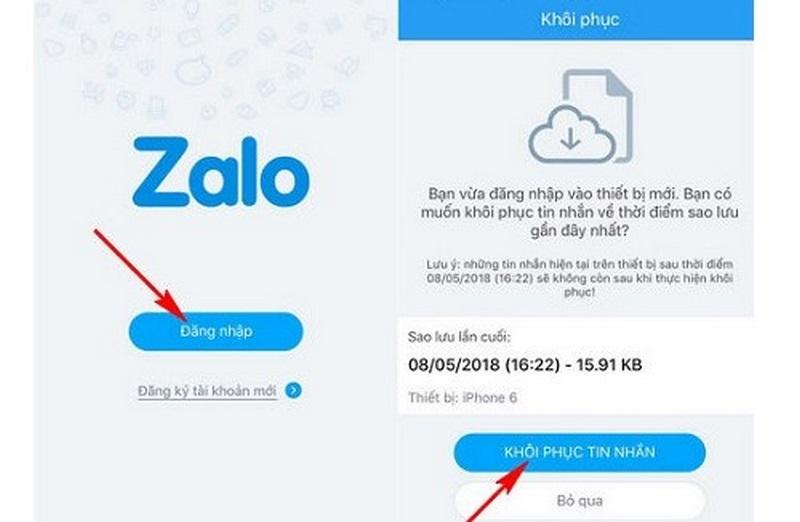 Cách khôi phục tin nhắn zalo đã xóa trên iPhone hiệu quả