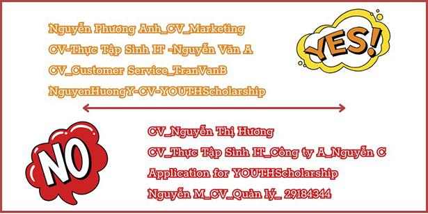 Đặt tên file CV xin việc - Job3s gợi ý hấp dẫn nhà tuyển dụng