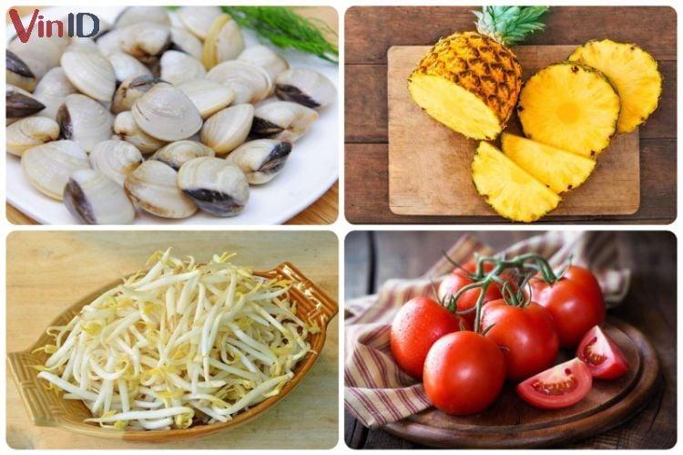 Bật mí công thức cách làm canh ngao nấu dứa không tanh, chua chua ăn cực đã 