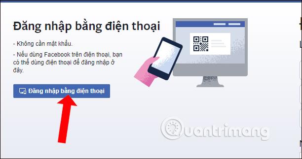 Cách đăng nhập Facebook máy tính bằng mã QR