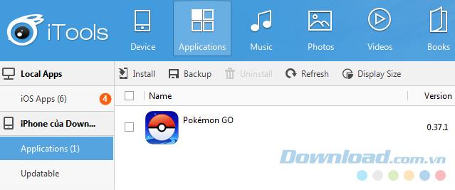 Cài đặt ứng dụng cho iPhone bằng iTools