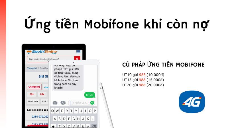 Cập nhật cú pháp tin nhắn ứng tiền Mobifone nhanh nhất 2023