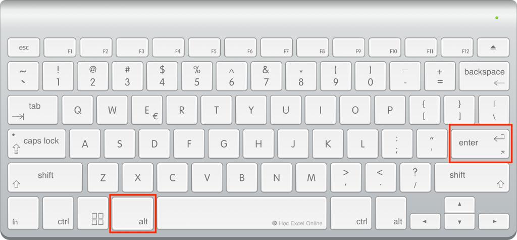 Hướng dẫn cách xuống dòng trong excel trên máy tính Window và Macbook