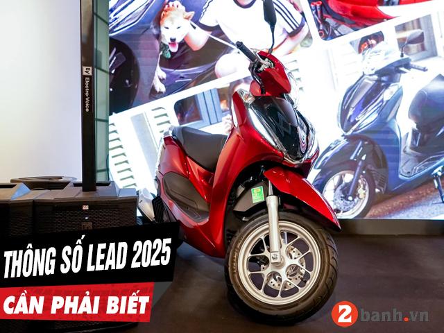 6 thông số xe Lead 2025 cần phải biết trước khi mua xe