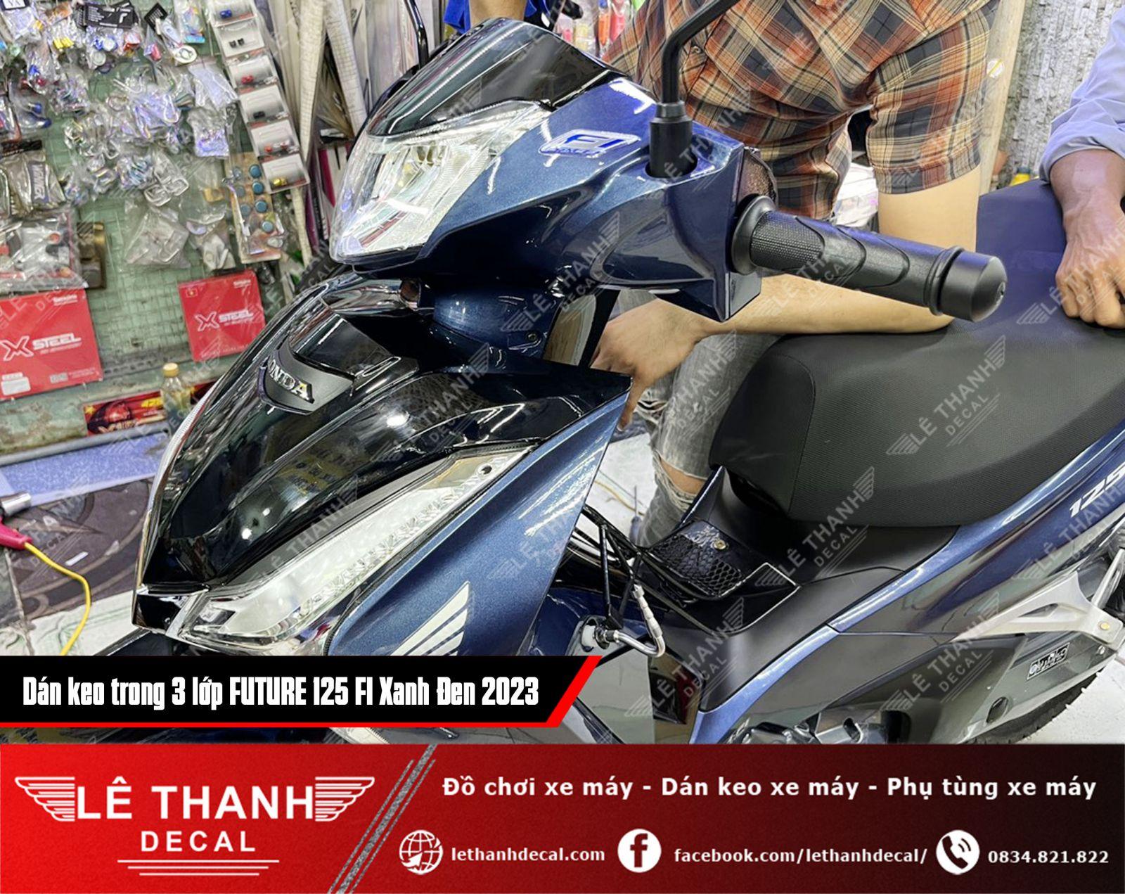 Dán keo trong 3 lớp Honda Future 125 FI Xanh Đen 2023