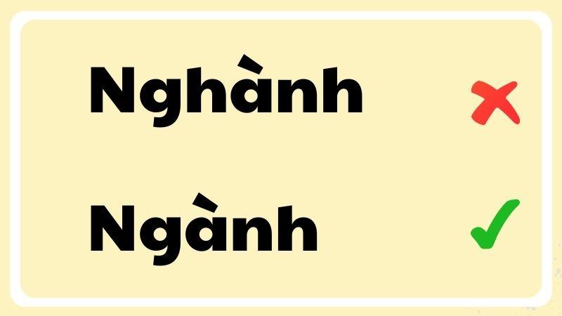 Nghành hay ngành đúng chính tả?