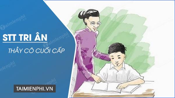 Danh sách STT đặc sắc về cô giáo chủ nhiệm