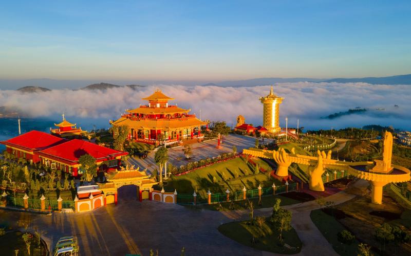 Samten Hills là một trong những ngôi chùa có view đẹp nhất Đà Lạt