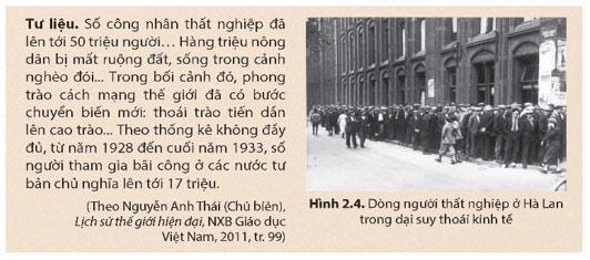 Lịch sử 9 Bài 2: Châu Âu và nước Mỹ từ năm 1918 đến năm 1945  Soạn Sử 9 sách Kết nối tri thức trang 10, 11, 12, 13