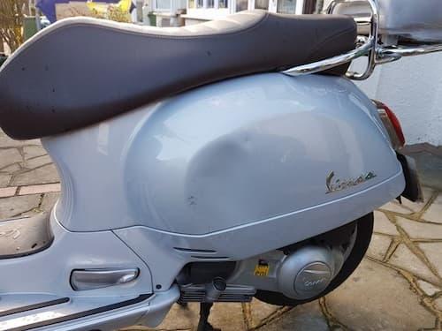 Sửa xe vespa bị móp méo, bị lõm do va chạm