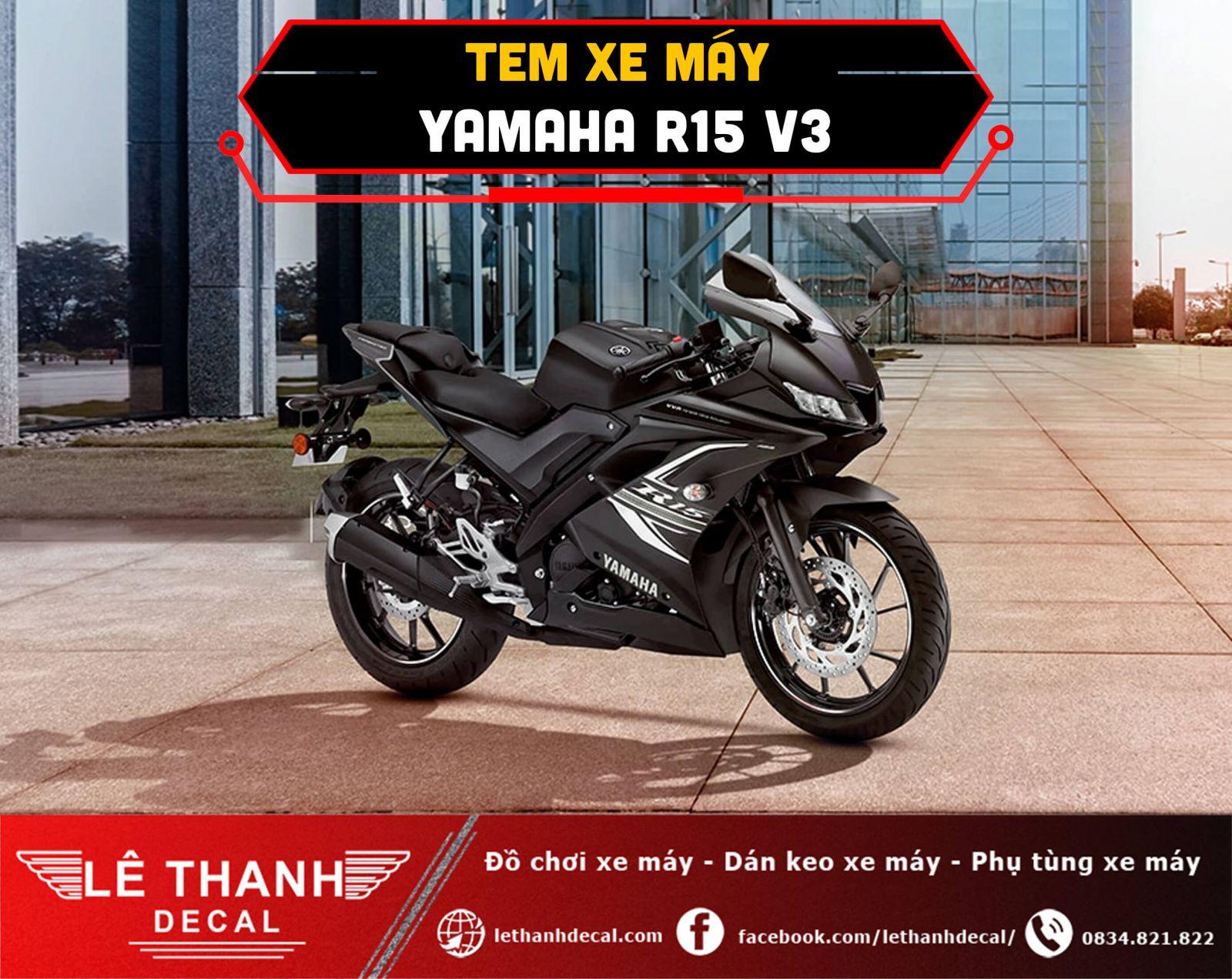 Tem xe R15 V3 và các mẫu tem xe được săn lùng nhất 2022