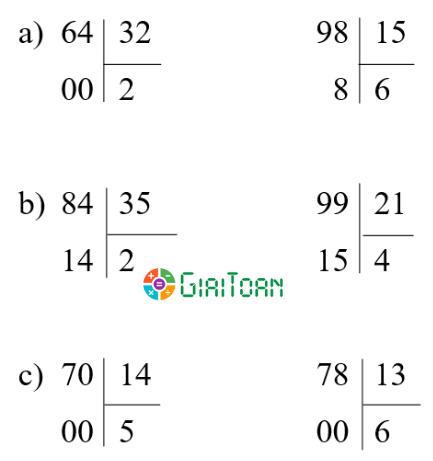 Toán lớp 4 Trang 24, 25, 26 Bài 52: Chia cho số có hai chữ số Sách Chân trời sáng tạo Tập 2