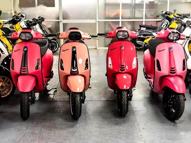 Vespa hồng san hô giá bao nhiêu