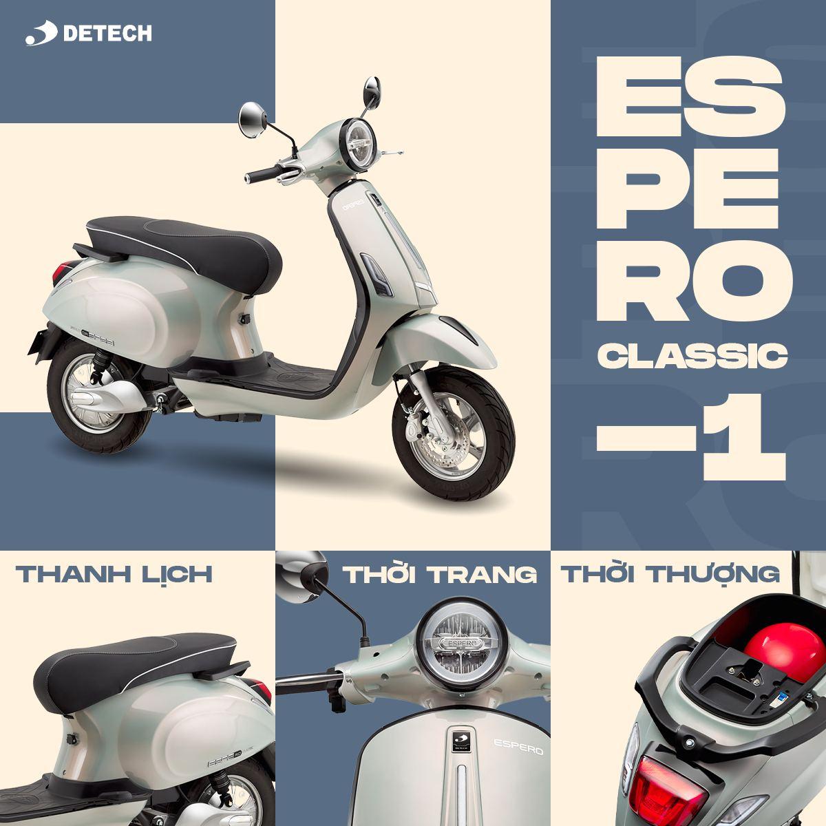 XE MÁY ĐIỆN VESPA CLASSIC ESPERO