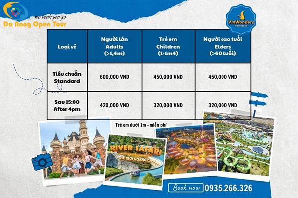 Giá Vé Vinpearl Land Nam Hội An