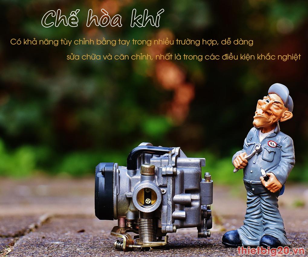 Chế hòa khí_ Bình xăng con xe máy