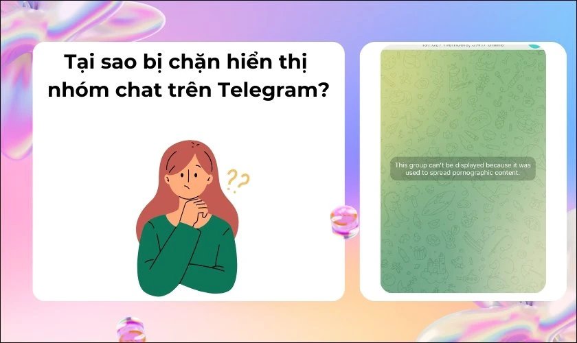 Cách mở chặn hiển thị nhóm chat Telegram trên điện thoại