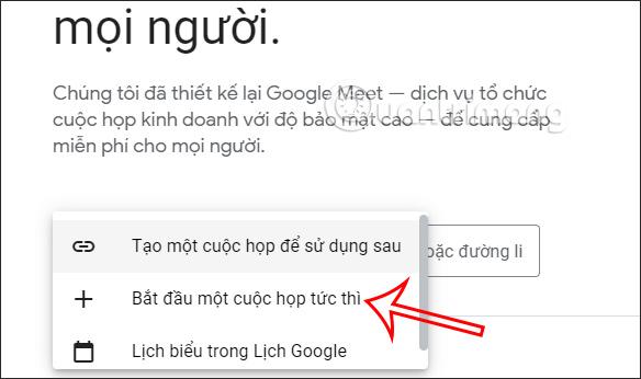 Cách sử dụng Google Meet trên máy tính