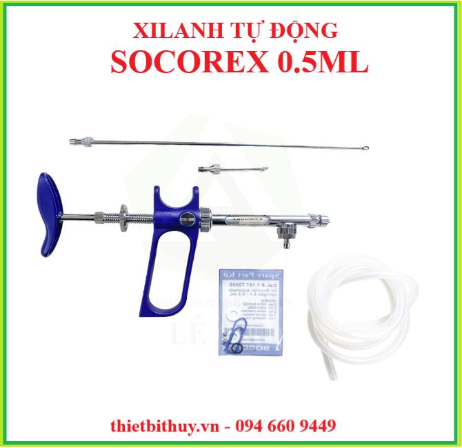 Xilanh tự động Socorex 0.5ml - Xilanh tự động loại dây - Thiết bị thú y Lê Anh