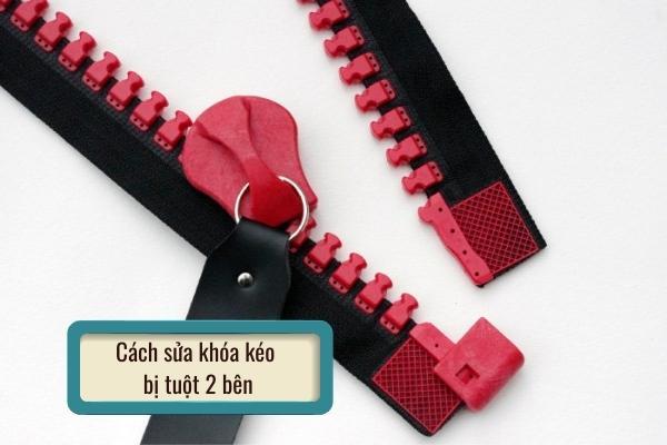 Cách sửa khóa kéo bị tuột 2 bên của balo, túi xách, quần áo